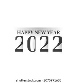 2022 Happy New Year logo text design. 2022 number design template. Collection of 2021 happy new year symbols. Vector illustration