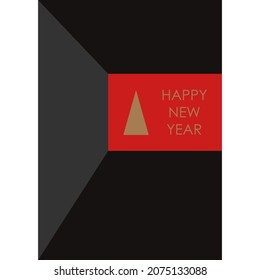 2022 Happy New Year Modern concept color block template Tree logo icon sign Christmas poster banner cover brochure layout design style Fashion print clothes apparel greeting invitation card flyer ad