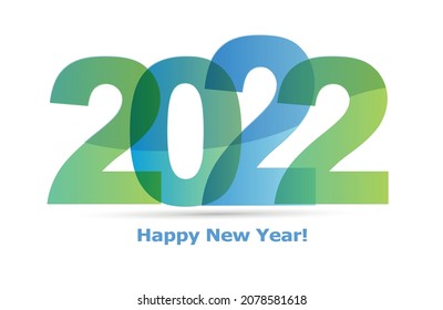 2022 happy new year symbol design. Happy New Year 2022 text design. Cover of business diary for 2022 with wishes. Brochure design template, card, banner. Vector illustration. 