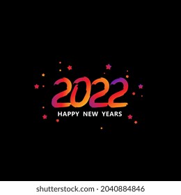 2022. Happy new year 2022 text design. 2022 vector design illustration. 2022 design similar for greetings, invitations, banners, or backgrounds.
