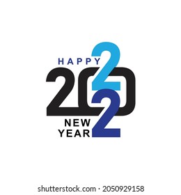 2022 Happy New Year 2022 text design