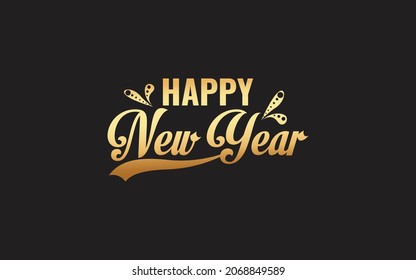 2022 Happy New Year Typography Design, Vector 2020 Design scalable Design. Can Be used in any kind of banner, t shirt, mugs and all new year design