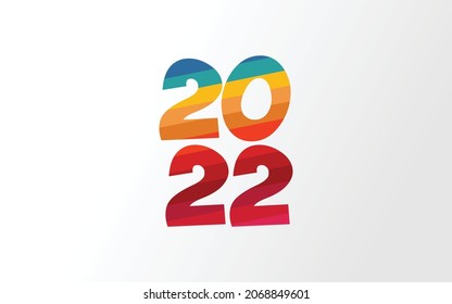 2022 Happy New Year Typography Design, Vector 2020 Design scalable Design. Can Be used in any kind of banner, t shirt, mugs and all new year design