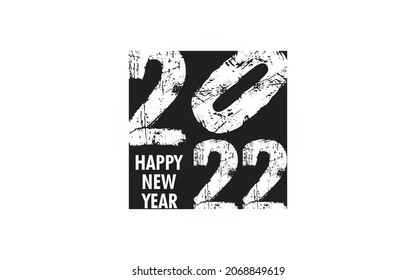 2022 Happy New Year Typography Design, Vector 2020 Design scalable Design. Can Be used in any kind of banner, t shirt, mugs and all new year design