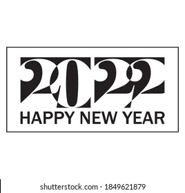 2022 Happy new year vector background. Cover of card for 2022 Creative design for your greetings card, flyers, invitation, poster, brochure, banner, calendar