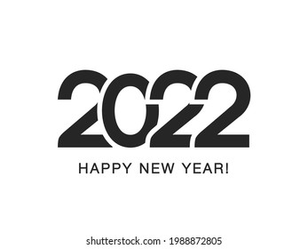 2022 Happy New Year vector pattern. 2022 Happy New Year  text vector card.