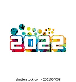 2022 header calendar with fun coloring
