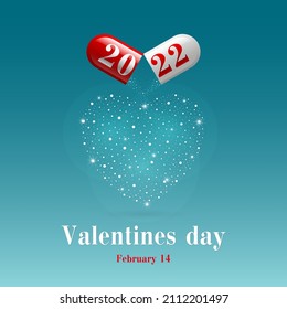 2022 heart shaped capsule and powder 
