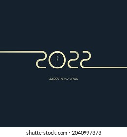 2022 Feiertagsschreiben. Vektorvorlage für Kalender, Winterkarten und Einladung.
