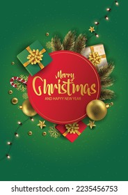 2022 merry Christmas Background for your Flyers and Greetings Card or new year themed party invitations