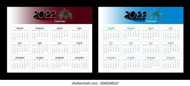2022 New Desk Calendar Design