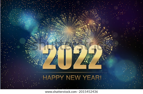 2022 New Year Abstract background with fireworks .\
For Calendar, poster\
design