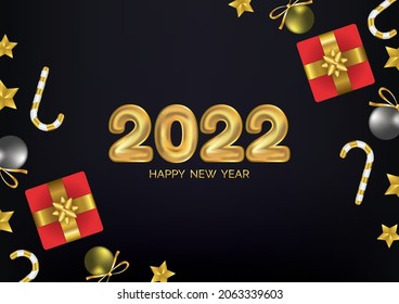 2022 new year background design