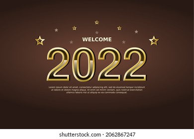2022 new year background illustration