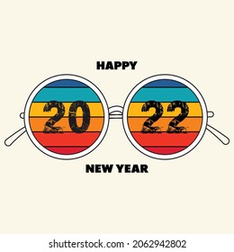 Hintergrund und T-Shirt-Design 2022