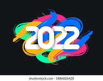 2022 new year banner background design