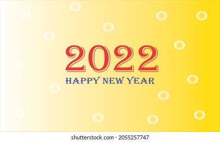Dibujo vectorial de diseño de nuevo año 2022