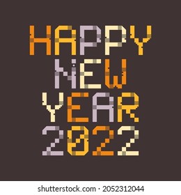 2022 New Year diverse unusual sign for 2022 event decoration, cute graphic, creative emblem concept for banner, brochure, flyer, calendar, greeting card, event invitation. Isolated vector logotype.
