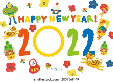 2022 New Year Greeting Card Templates