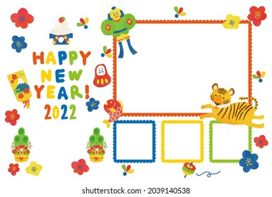 2022 New Year Greeting Card Templates