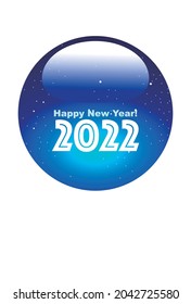 Plantillas para tarjetas postales de Año Nuevo 2022, espacio ultraterrestre