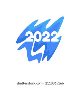 2022 new year vector logo design