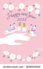 Vorlage für Neujahrskarten 2022 für Neristen