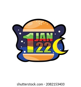 2022 new year's eve unique burger design