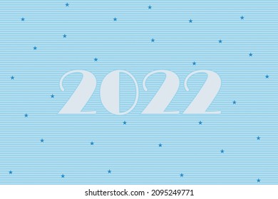 2022 numeric typography on seamless texture with stars pattern background design