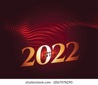 2022 particles style new year celebration background