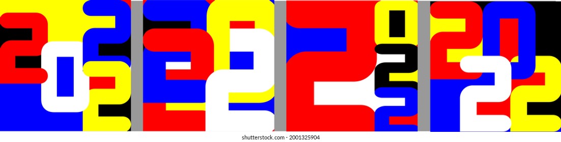 2022. 2022 set design for your greeting card, calendar, website, social media and other business