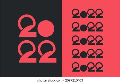 Fondo del logotipo de diseño del vector de signos 2022
