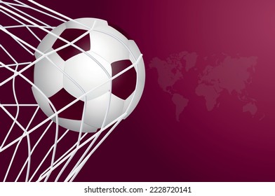 2022 soccer tournament cup background. football pattern red Background for banner