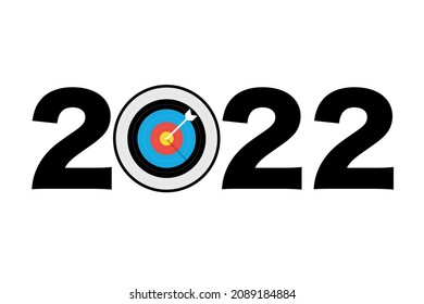 2022 Target Board, vector art illustration