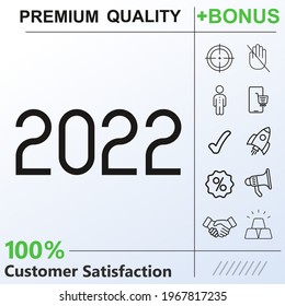 2022 vector icon graphic elements for your work
