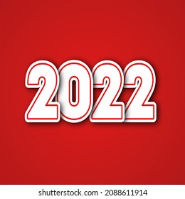 2022 White Color Red Color Background Stock Vector (royalty Free 