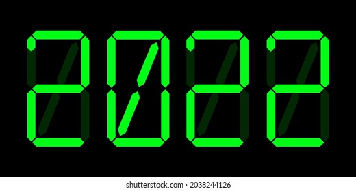 
 2022 años.  ilustración vectorial eps10