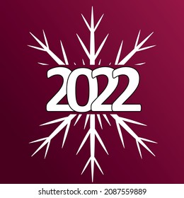 2022.Happy New Year 2022.
New Year concept. Typographic logo 2022 design for celebration and decoration. Use for banner, cover, card and Wep.