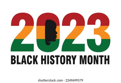 2023 Black History Month. Vector Illustration.