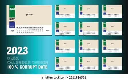 2023 calendar Design for desk, wall, table and other use