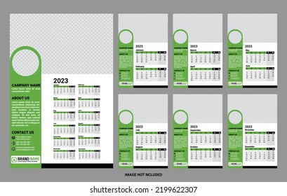 Calendario 2023 Calendario de calendarios de plantillas de diseño  