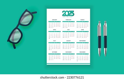 2023 Calendar design,2023 calendar design template, Will calendar design template 