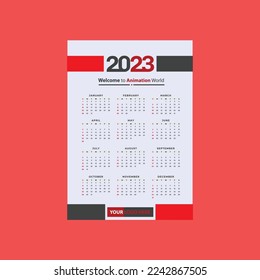 2023 Calendar, New Calendar 2023