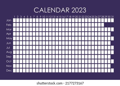 Planificador del calendario 2023. С semana de diseño corporativo. Aislado en el fondo del color. Calendario de la luna. Lugar para pegatinas.