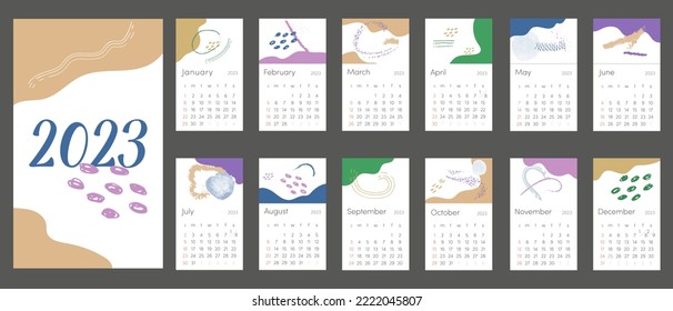 2023 calendar. week start on Sunday.
