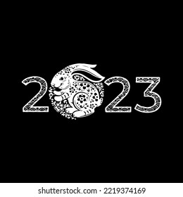 2023 Chinese new year. A rabbit year. Year of the rabbit