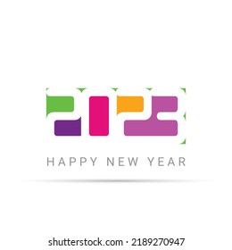 2023 colorful Text design. 2023 Happy New Year vector design illustration