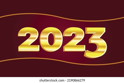 2023 effect template with 3d bold style use 