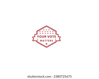 2023 Election day USA. American vote, creative design for political debate banner or campaign invitation. Vector illustration