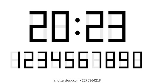 2023 electronic clock and numbers set